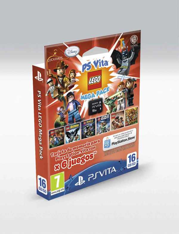 Memory Card Mega Pack Lego 16 Gb Sony Ps Vita